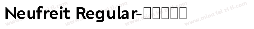 Neufreit Regular字体转换